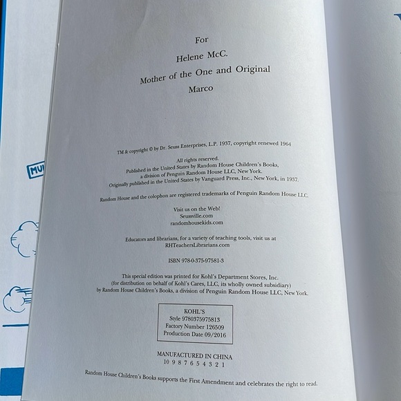 Dr. Seuss, And to Think That I Saw It on Mulberry Street - Out of Print - Picture 2 of 5